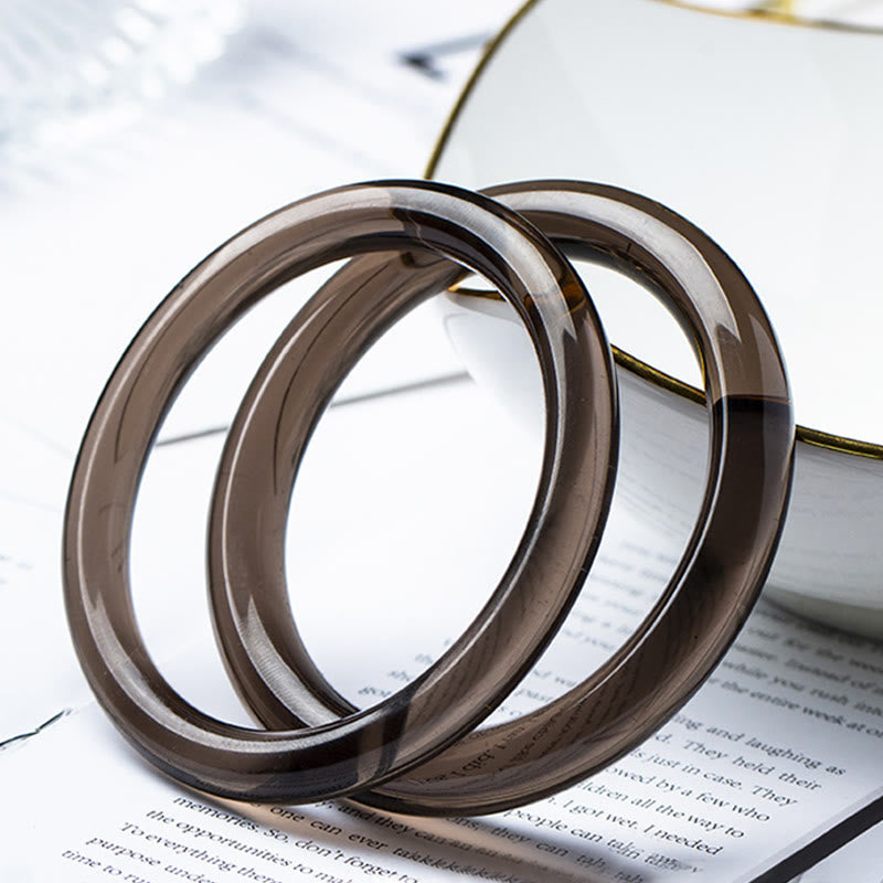 KarmaRipple's lce Obsidian Courage Bracelet Bangle p1