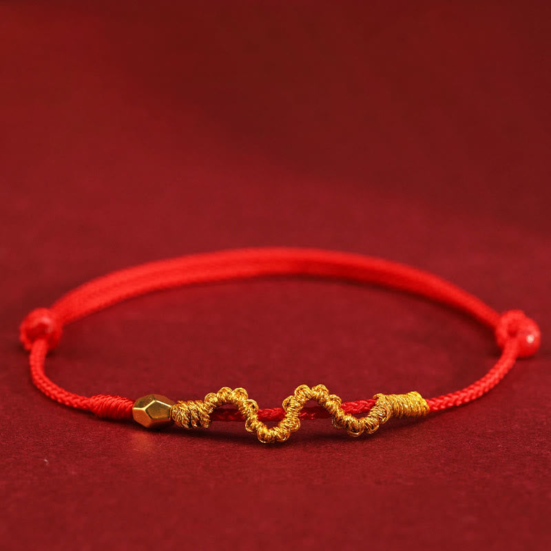 KarmaRipple's 999 Gold Year of the Snake Handmade Fortune Strength?Braided Bracelet Anklet p1