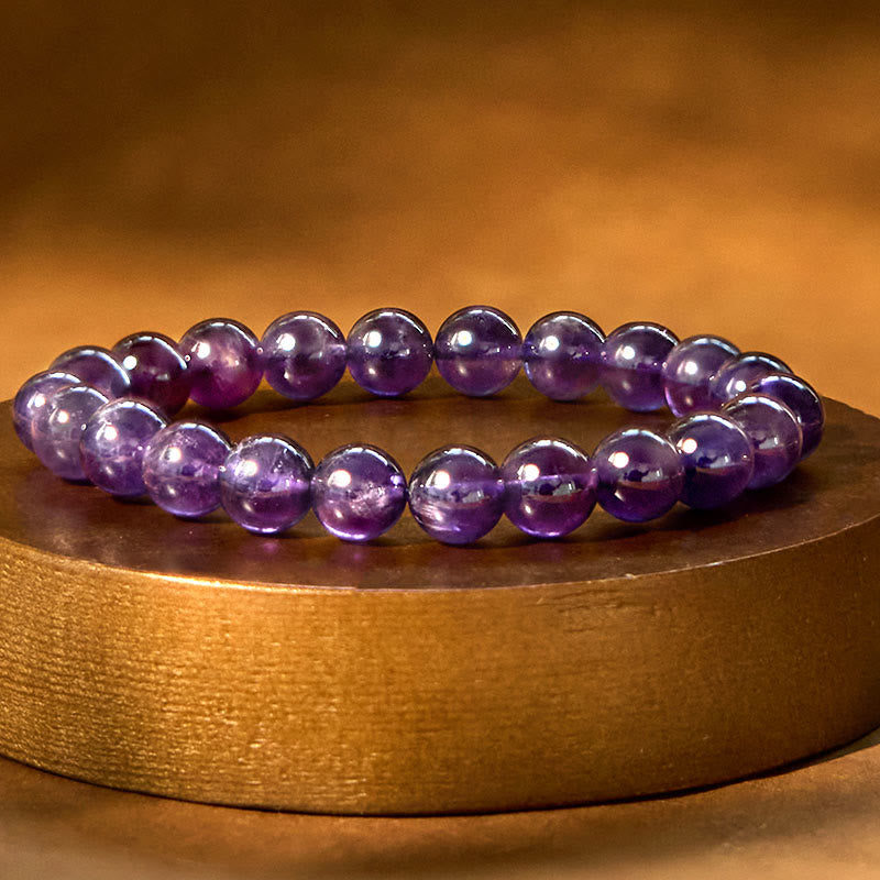 KarmaRipple's Authentic Amethyst Inner Peace Meditation Bracelet p1