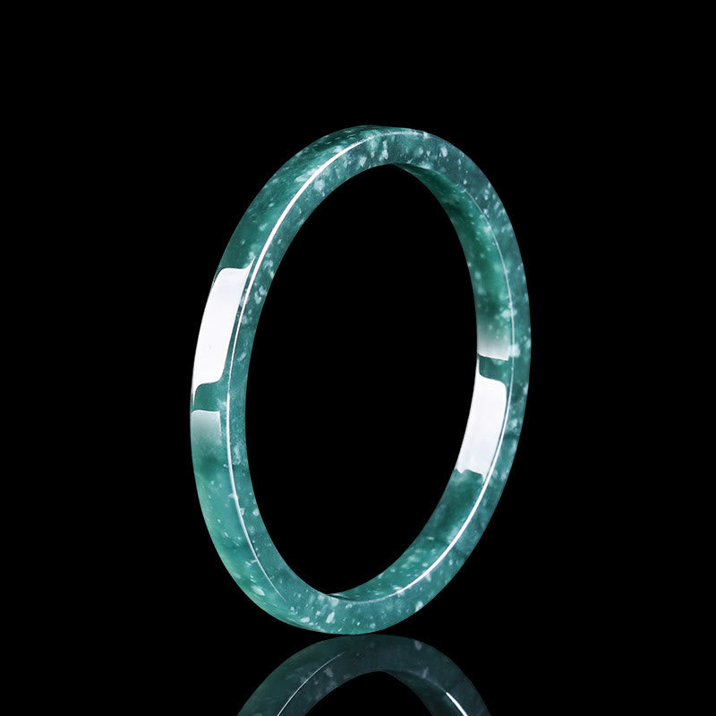 KarmaRipple's Authentic Jade Abundance Thin Bracelet Bangle p1
