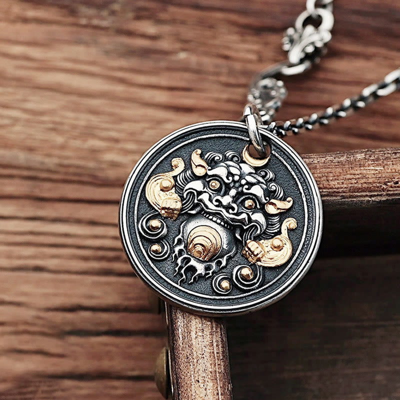 KarmaRipple's Tibetan Kirtimukha Amulet Balancing Pendant Necklace p1