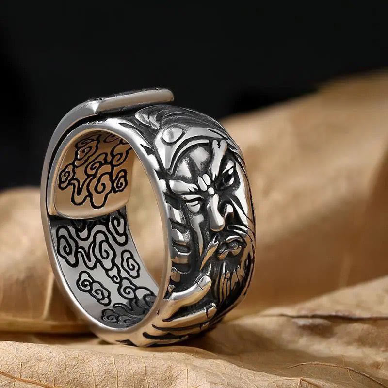 KarmaRipple's Guan Gong Auspicious Clouds Amulet Wealth Ring p1