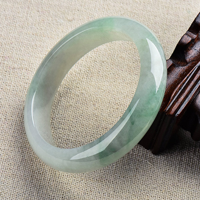 KarmaRipple's Authentic Jade Fortune Balancing Prosperity Bangle Bracelet p1