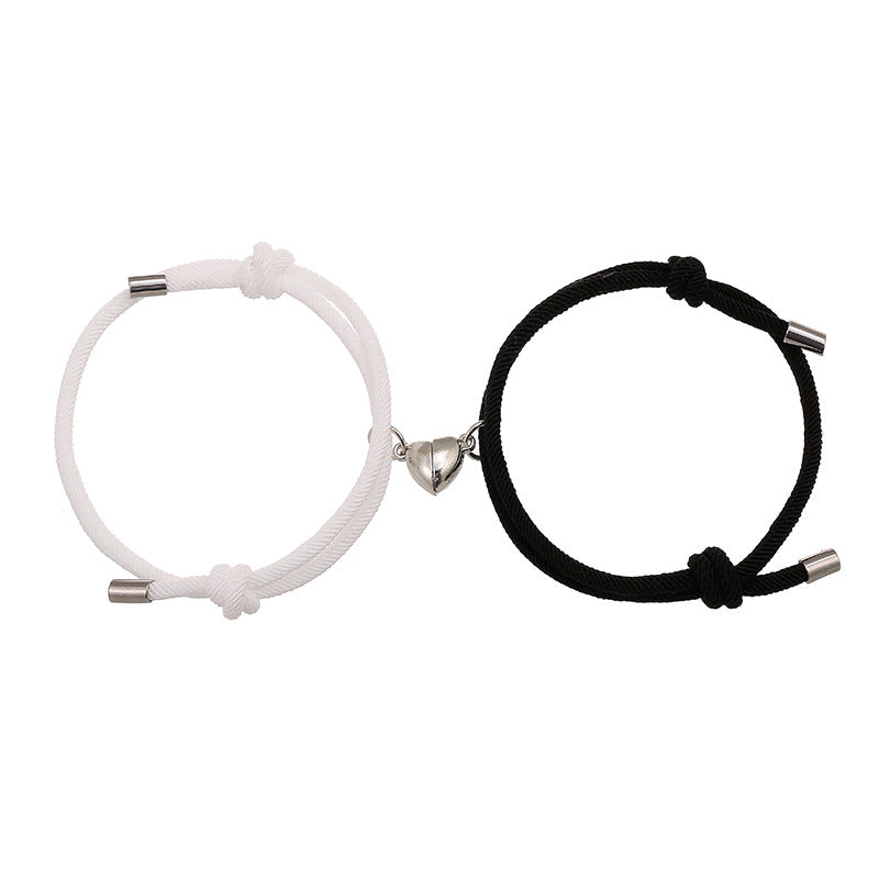 KarmaRipple's 2Pcs Love Magnetic Pair String Strength Bracelet p1