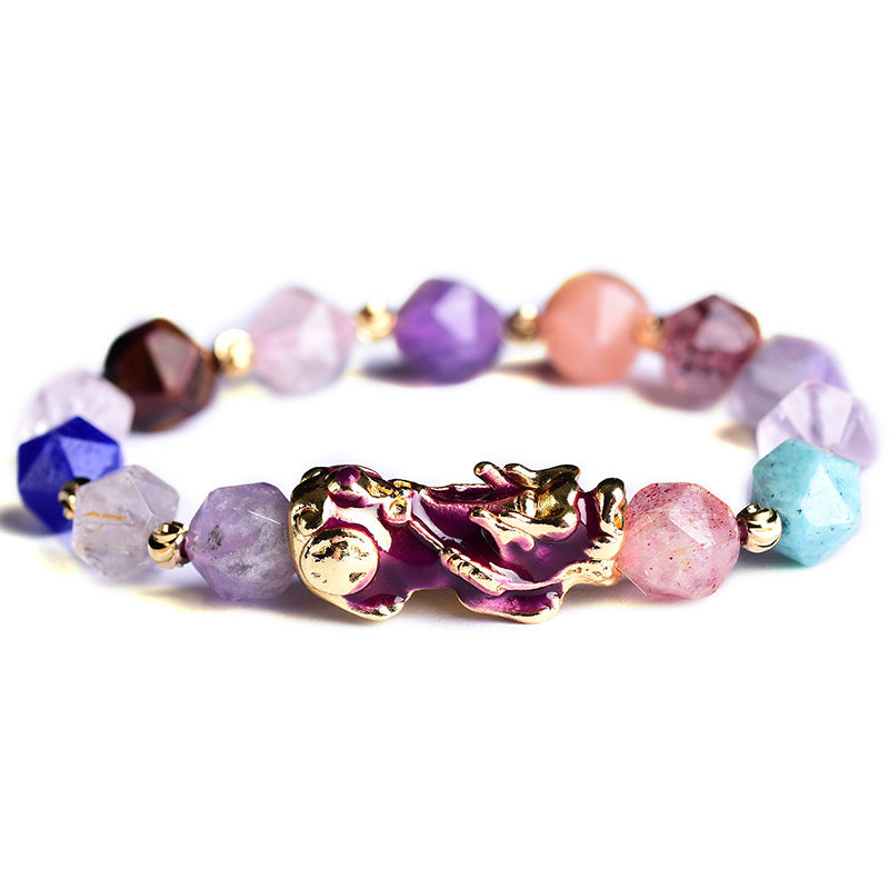 KarmaRipple's FengShui PiXiu Amethyst Fortune Bracelet p1