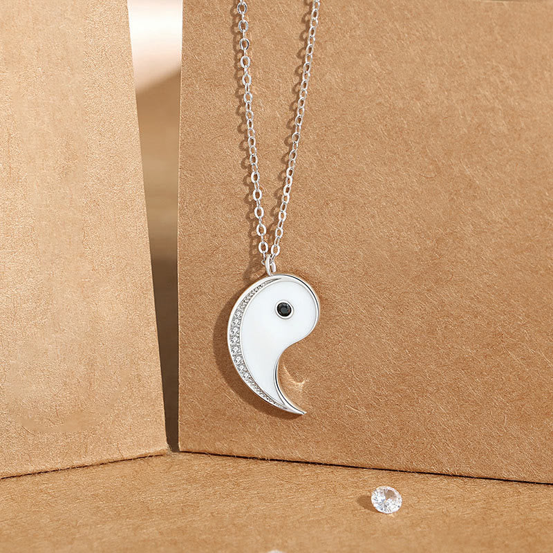 KarmaRipple's 925 Sterling Silver Yin Yang Symbol Harmnoy Pendant Necklace p2