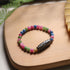 Tourmaline&Nine-Eye Dzi Bead(Wrist Circumference 14-16cm) / 8mm