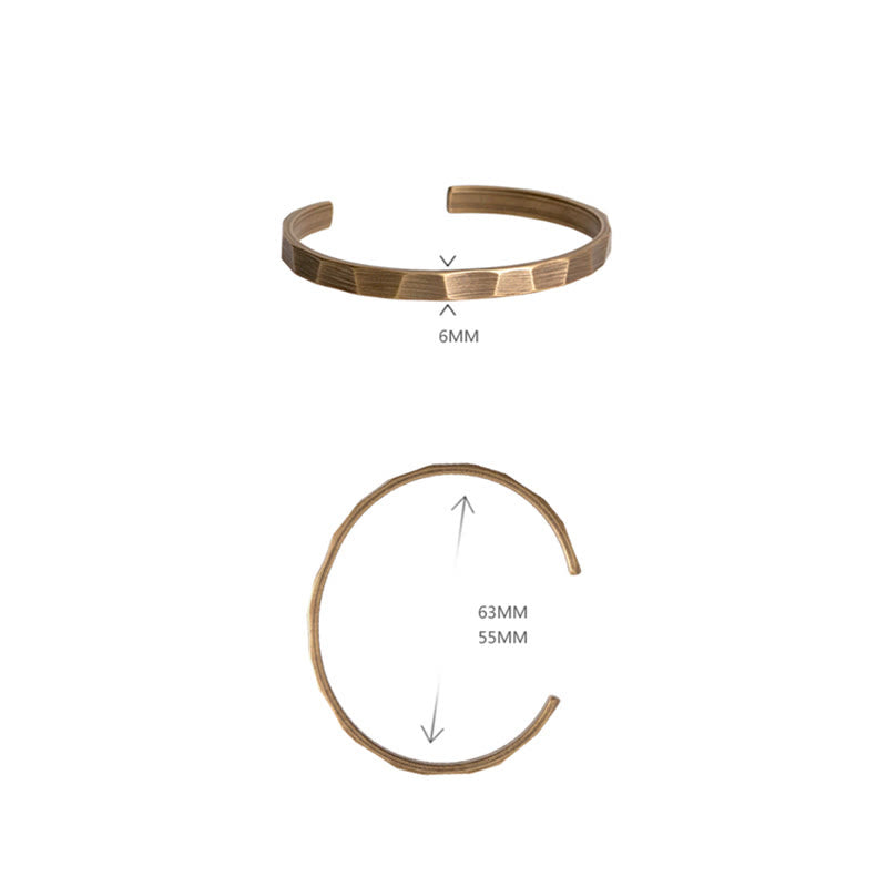 KarmaRipple's Vintage Rustic Design Bronze Wealth Adjustable Cuff Bracelet p14