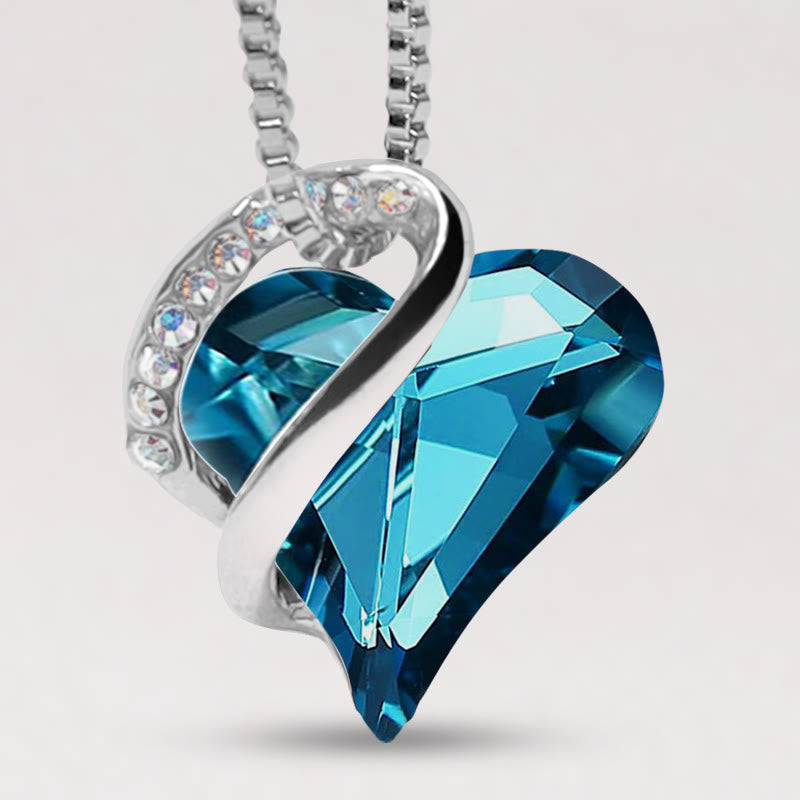 KarmaRipple's Love Heart Birthstone Balancing Energy Pendant Necklace p12