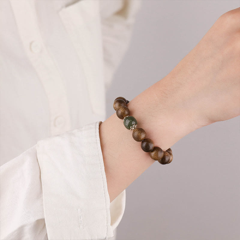 KarmaRipple's Agarwood Good Fortune Glazed Strength Bracelet p5