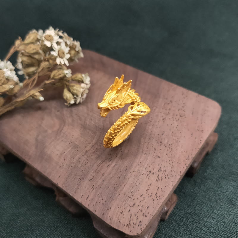 KarmaRipple's Golden Dragon Success Strength Ring p4