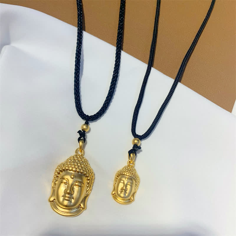 KarmaRipple's Gold Buddha Bronze Wealth Pendant Necklace p8
