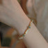 Tridacna Stone Hetian Jade Beads(Wrist Circumference 14-15cm)