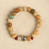 KarmaRipple's Authentic Bodhi Seed The Lord of the Corpse Forest Om Mani Padme Hum Wisdom Bracelet