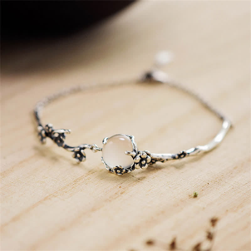 KarmaRipple's Plum Blossom Chalcedony Positive Bracelet p5