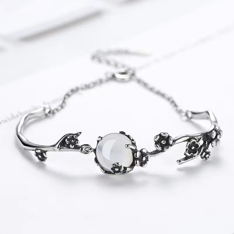 KarmaRipple's Plum Blossom Chalcedony Positive Bracelet p10