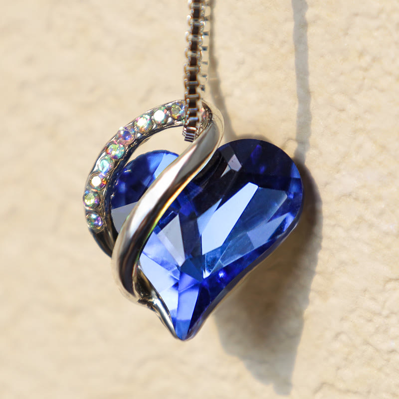 KarmaRipple's Love Heart Birthstone Balancing Energy Pendant Necklace p24