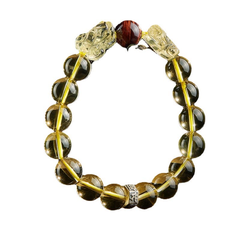 KarmaRipple's Authentic Citrine Double PiXiu Tiger Eye Prosperity Protection Bracelet p15