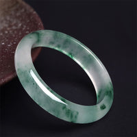 KarmaRipple's Authentic Jade Floating Flower Fortune Bracelet Bangle