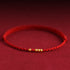 Red Rope(One&Three Gold Beads) / 19cm