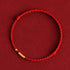 Red Rope(One&Four Gold Beads) / 14cm