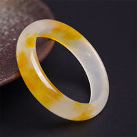 KarmaRipple's Yellow Chalcedony Balance Positivity Bracelet Bangle