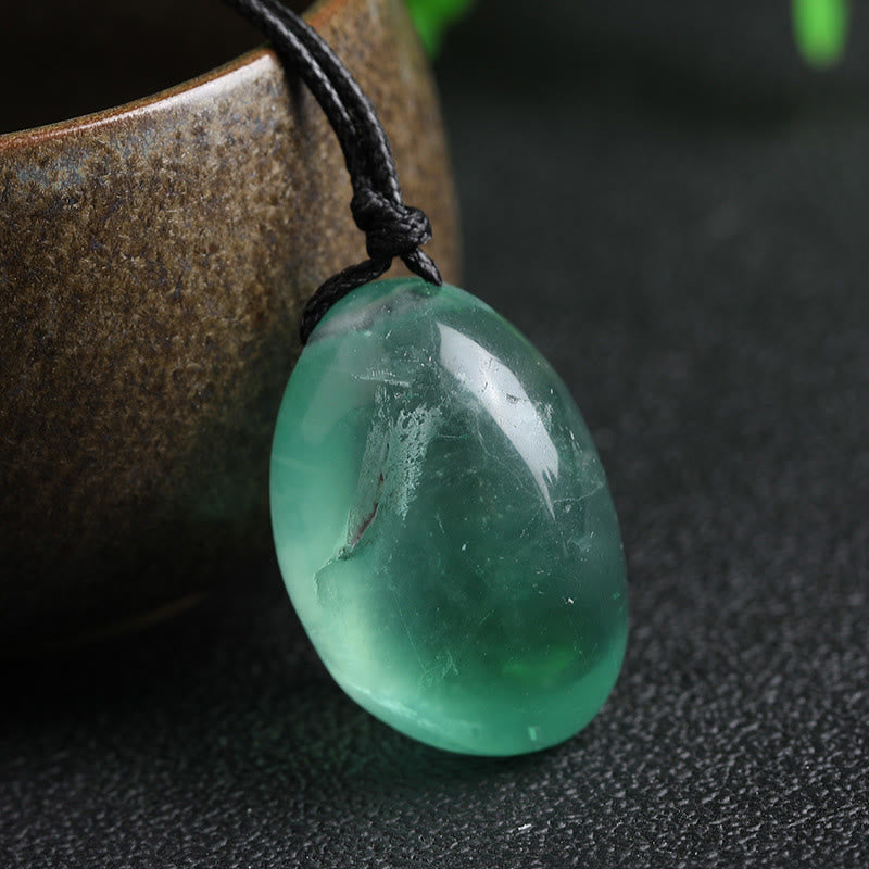 KarmaRipple's Green Fluorite Power Pendant Necklace p4