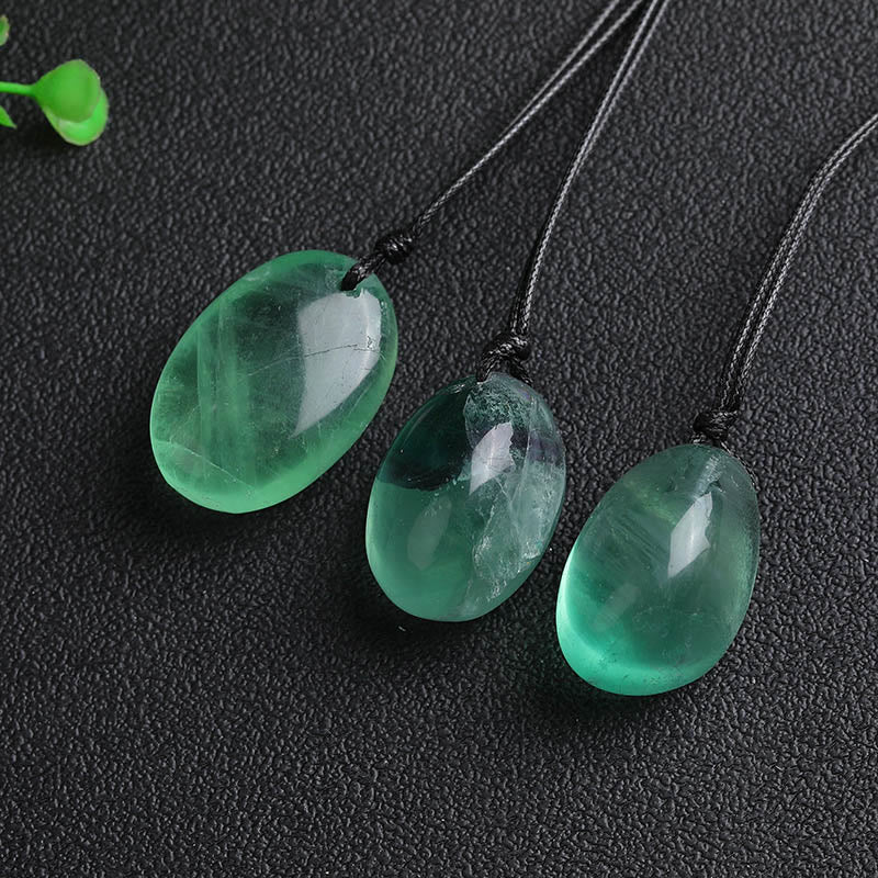 KarmaRipple's Green Fluorite Power Pendant Necklace p3