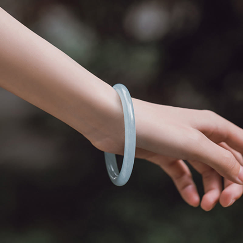 KarmaRipple's Authentic Aquamarine Serenity Bangle Bracelet p5