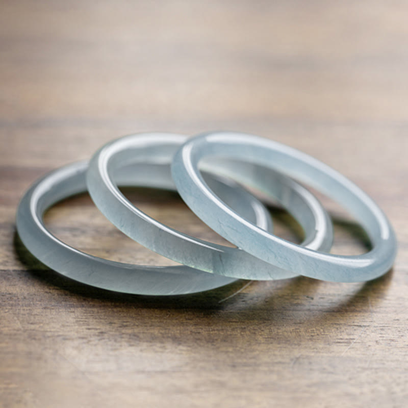 KarmaRipple's Authentic Aquamarine Serenity Bangle Bracelet p13