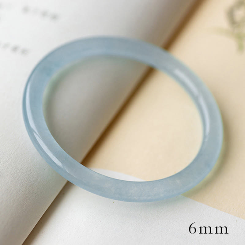 KarmaRipple's Authentic Aquamarine Serenity Bangle Bracelet p1