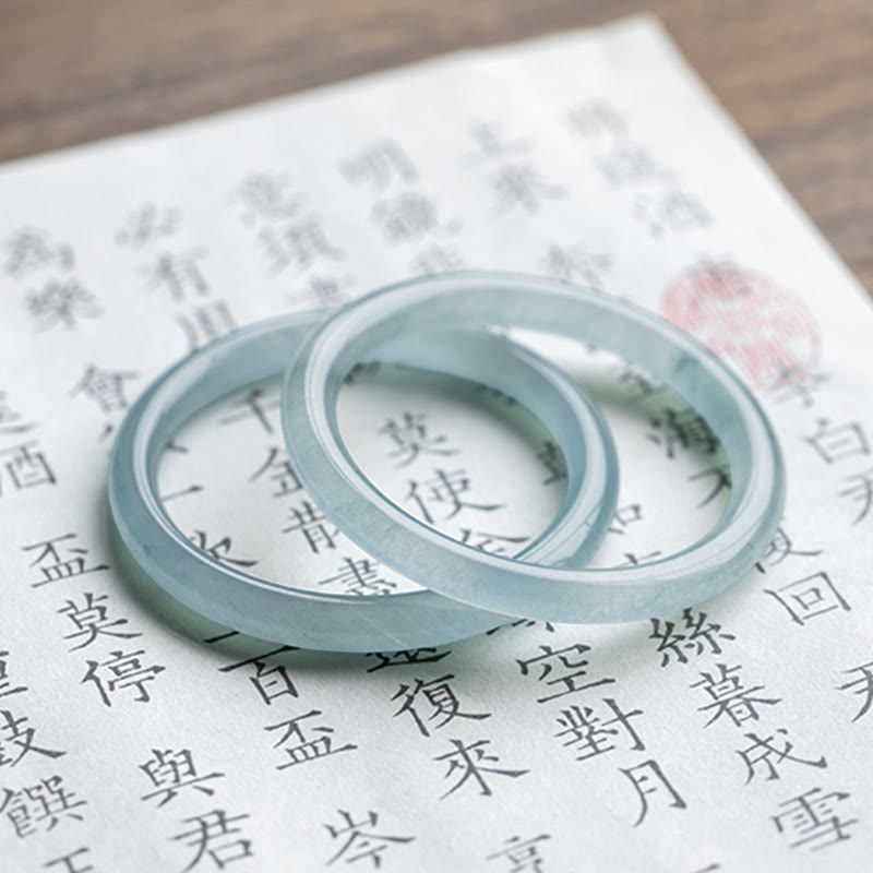 KarmaRipple's Authentic Aquamarine Serenity Bangle Bracelet p19