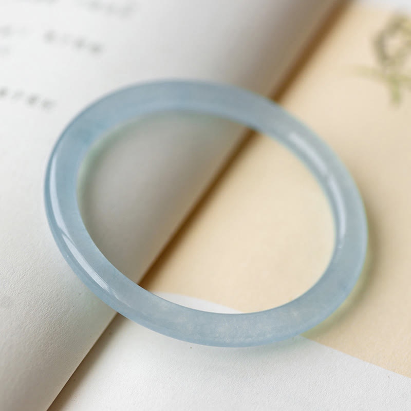 KarmaRipple's Authentic Aquamarine Serenity Bangle Bracelet p16