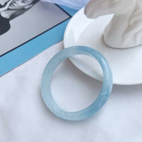 KarmaRipple's Authentic Aquamarine Blessing Bangle Bracelet