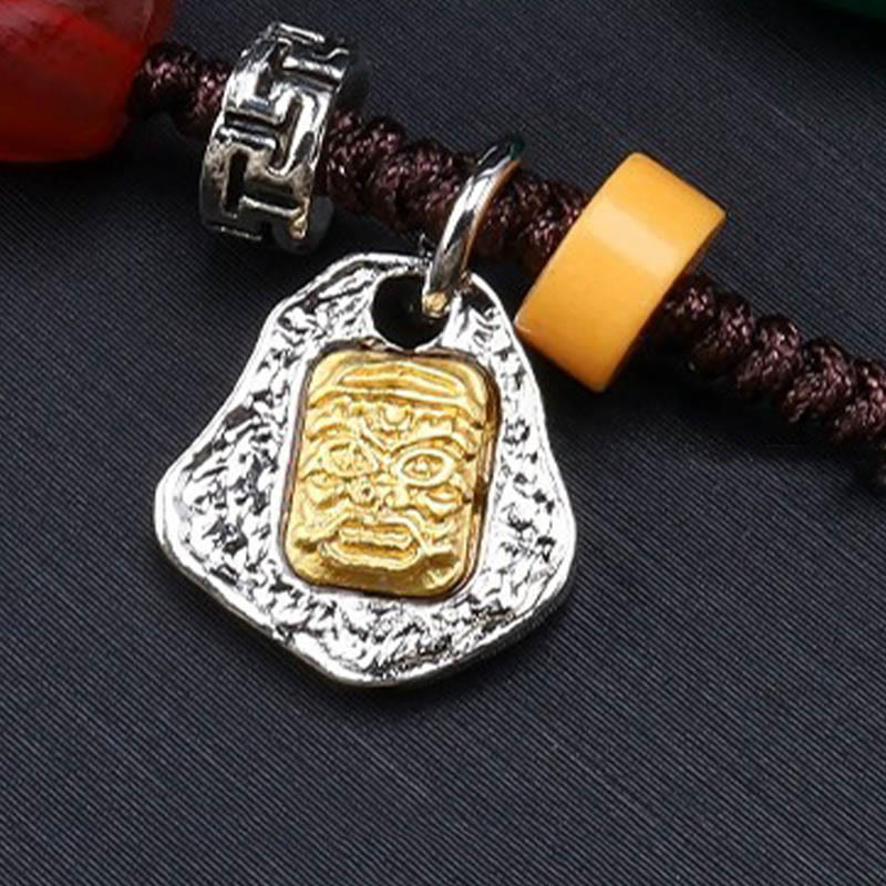 KarmaRipple's Tibetan Nine-eye Dzi Bead Protection Woven Rope Pendant Necklace p4