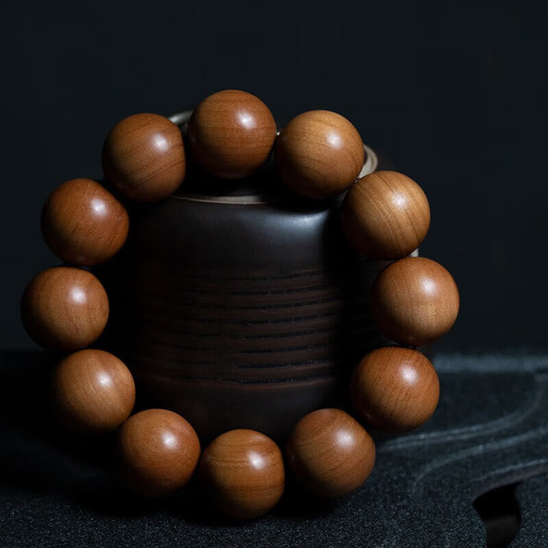 KarmaRipple's Mysore Sandalwood Wood Bead Balancing Mala Bracelet p27