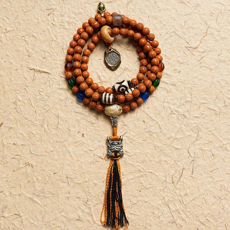 KarmaRipple's Tibet Bodhi Seed 108 Mala Beadwork Wisdom Peace Bracelet Pendant p2