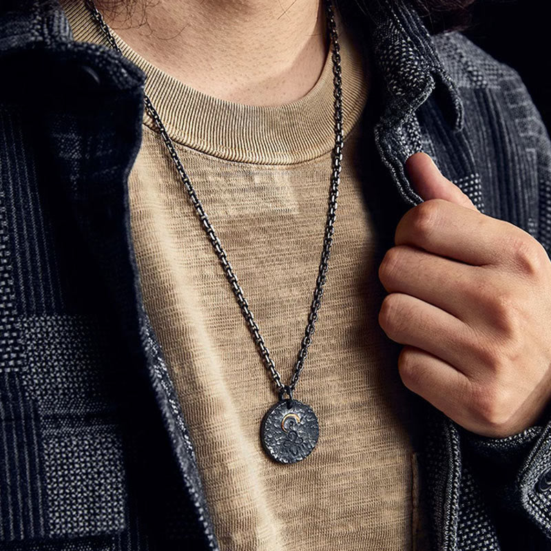 KarmaRipple's 999 Sterling Silver 999 Gold 925 Sterling Silver Buddha Statue Lotus Pendant Necklace p4