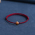 Dark Red Rope / 8mm / Anklet(Circumference 17-30cm)