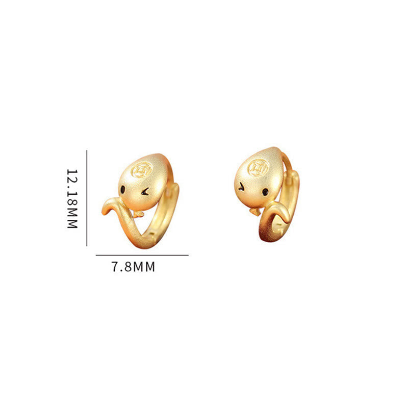 KarmaRipple's 925 Sterling Silver Year Of The Snake Golden Snake Fortune Prosperous Bracelet Pendant Necklace p22