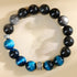 Blue Tiger Eye Silver Sheen Obsidian(Wrist Circumference: 14-16cm)