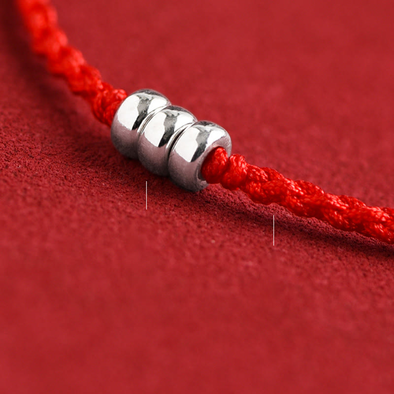 KarmaRipple's 925 Sterling Silver Beadwork Protection Fortune Woven Bracelet Anklet p15