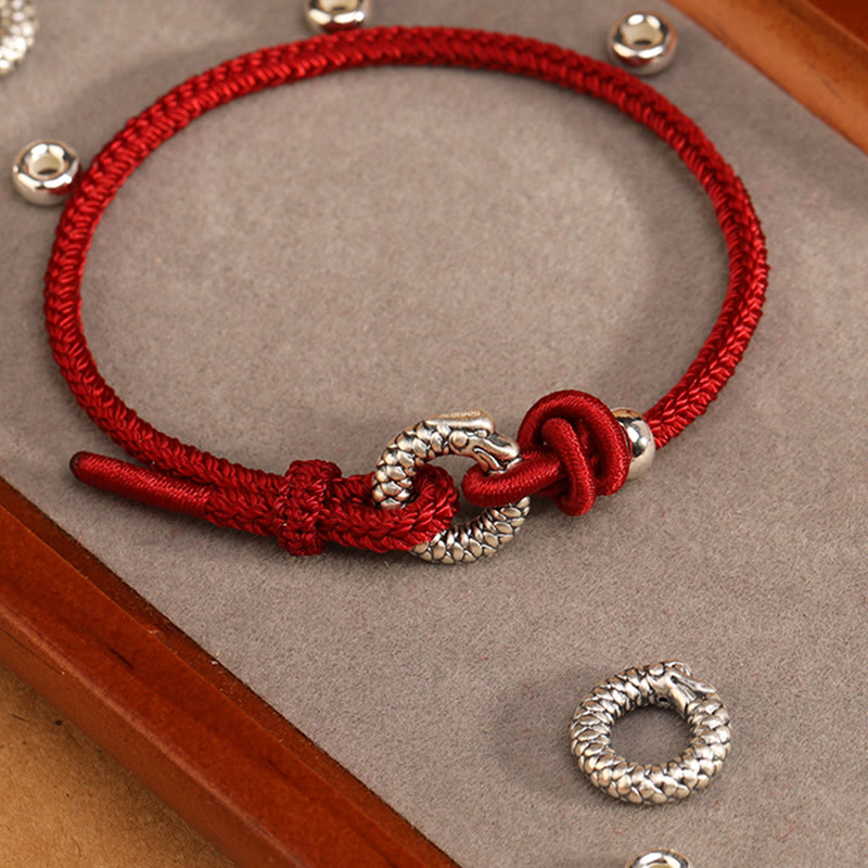 KarmaRipple's 999 Sterling Silver Year Of The Dragon Peace Buckle Fortune Bracelet p21