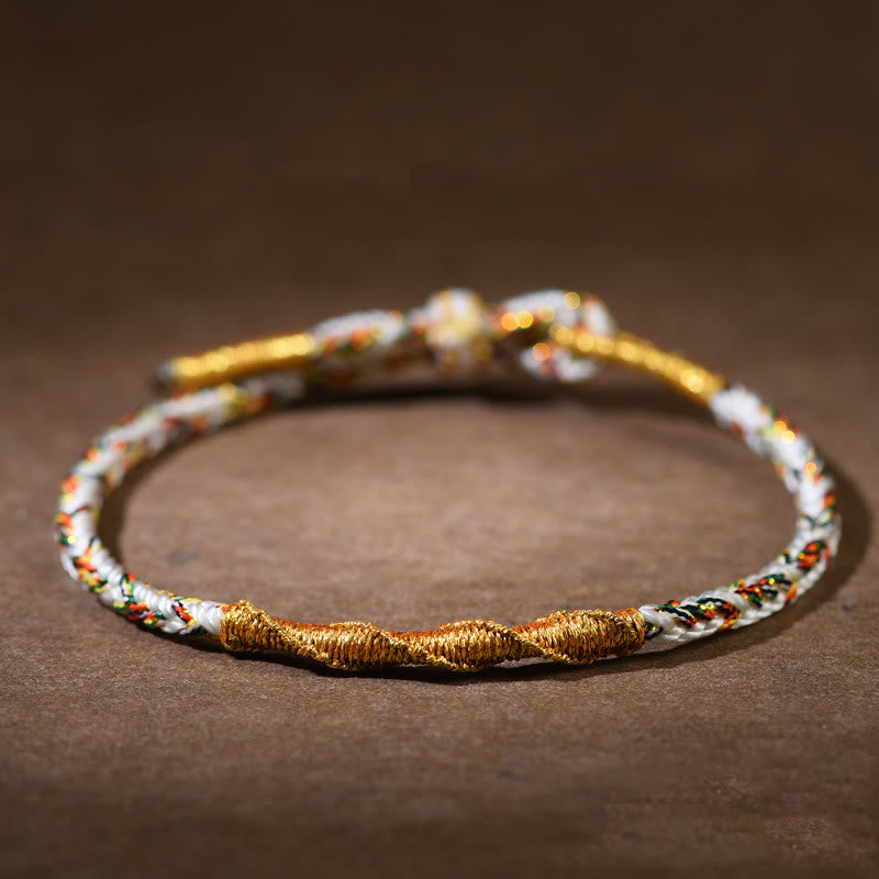 KarmaRipple's Handmade Chinese Zodiac Natal Buddha Fortune Strength Woven Rope Bracelet p22