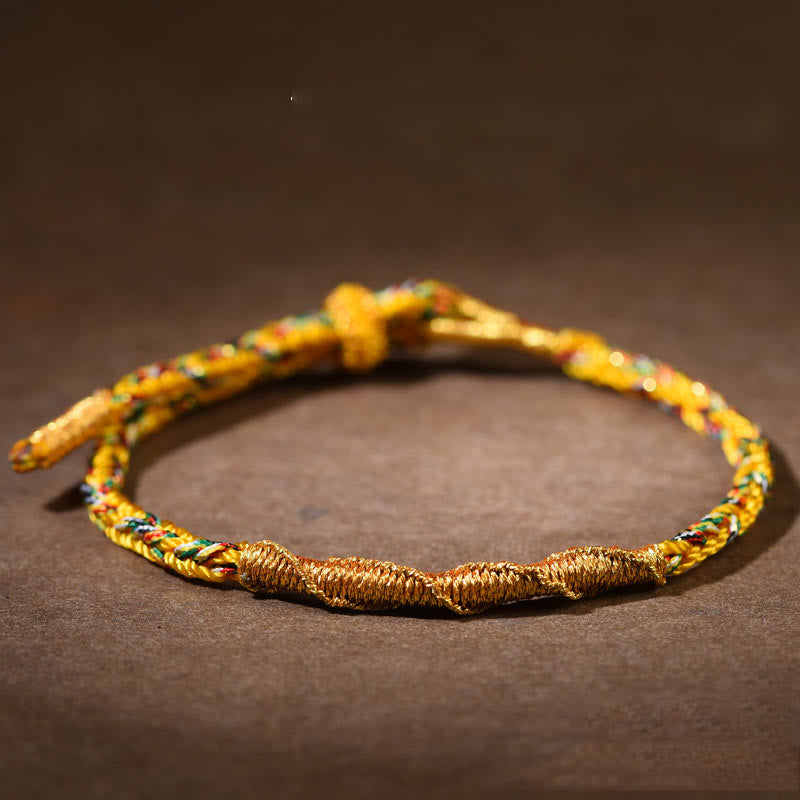 KarmaRipple's Handmade Chinese Zodiac Natal Buddha Fortune Strength Woven Rope Bracelet p6