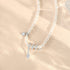 Pearl Silver Necklace(Length: 40+5cm)