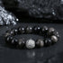 Black Obsidian 999 Sterling Silver(Wrist Circumference: 14-16.5cm)
