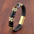 Yellow-Black Tiger Eye-Gold / 16-18cm