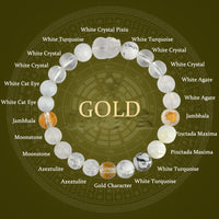 KarmaRipple's Five Elements Various Gemstone Agate Pixiu Wealth Bracelet