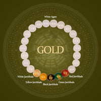 KarmaRipple's Five Elements Various Agate Jambhala Fortune Bracelet